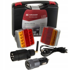 Zestaw lamp bezprzewodowych LED, kwadratowych, 12V, Li-ion, na magnes