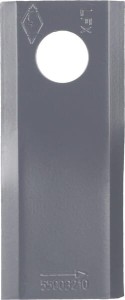 Nożyk kosiarki rotacyjnej lewy 107x45x4 mm otwór Ø 18.25 mm okrągły pasuje do Kuhn 25 szt.
