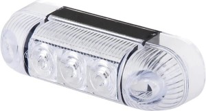 Lampa obrysowa LED, prostokątna, 12/24V przezroczysta, przykręcana Waś