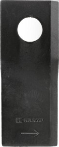 Nożyk kosiarki rotacyjnej lewy 115x48x4 mm otwór Ø 19 mm okrągły pasuje do Claas 25 szt.