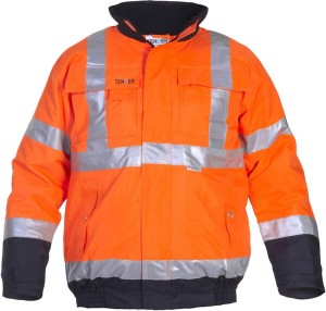 Kurtka pilotka Hi-vis, pomarańczowy-niebieski, rozmiar M, Tenderline, Hydrowear