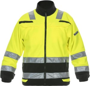 Kurtka polarowa, żółty-czarny, rozmiar L, Trendy High Visible Line, Hydrowear
