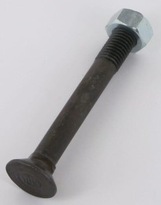 Śruba płużna 4-kątna z podsadzeniem DIN 608, M12 x 100 mm kl. 10.9 z nakrętką