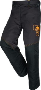 Nogawice dla pilarza, szaro/czarne, roz. XL - XXXL