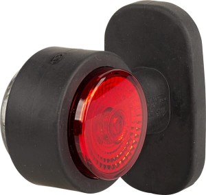 Lampa obrysowa LED, okrągła, 12/24V przykręcana Waś