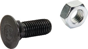 Śruba płużna 4-kątna z podsadzeniem DIN 608, M14 x 40 mm kl. 8.8 z nakrętką