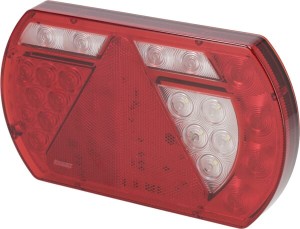 Lampa tylna zespolona LED, prawa 12V 236x140x24.3 mm Bayonet 6-pin Kramp
