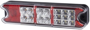 Lampa tylna LED, prostokątna, 10/30V, czerwona/żółta, przykręcana, 21 LED Hella ValueFit