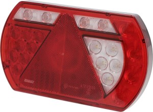 Lampa tylna zespolona LED, prawa SMART, 12V 236x140x24.3 mm Bayonet 6-pin Kramp