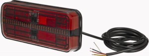 Lampa tylna zespolona LED prostokątna, 12/24V 200.5x85.3x28.9 mm Kramp