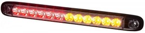 Lampa tylna zespolona LED, prostokątna 12/24V 257x27x20 mm 12 szt. LED Kramp