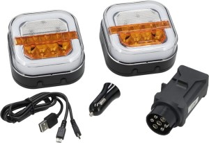 Zestaw bezprzewodowych lamp przednich LED