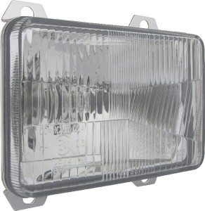 Reflektor przedni halogenowy, prostokątny 12/24V H4 168x106 mm Kramp