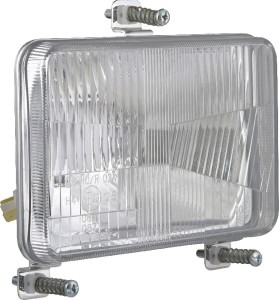 Reflektor przedni halogenowy, prostokątny 12/24V H4, T4W 168x106 mm Kramp