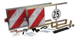 Tablica ostrzegawcza z zestawem lamp, pasująca do Fendt