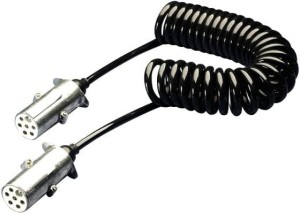 Przewód spiralny, metalowy 24 V 7-biegunowy DIN/ISO 3731