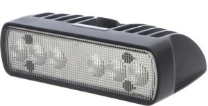 Lampa robocza LED, prostokątna, 28W 2700lm 12/24V przezroczysta, 118.2x156x48 mm z wtyczką Deutsch 2-pin, światło rozproszone, 6 LED, Pictor 620, Nordic Lights