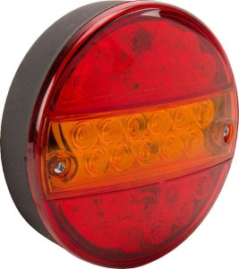Lampa tylna zespolona LED, okrągła, ? 142 mm 12/24V 5-pinowa Kramp
