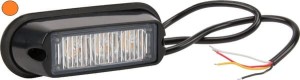 Lampa ostrzegawcza LED, 6W 12/24V pomarańczowa przykręcana 3 LED Kramp