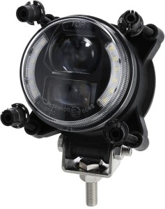 Reflektor przedni LED, okrągły 30/5W 10-30V ? 90 mm światła mijania, światła pozycyjne, złącze H9, Kramp