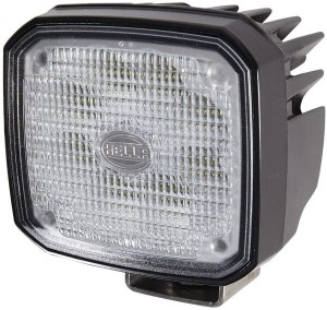 Lampa robocza LED, 4000 lm, prostokątna, 12/24V, 115x85.5x132.5 mm, wtyczka Deutsch, 8 LED, Hella