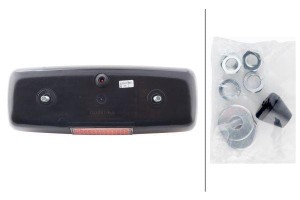 Lampa tylna zespolona, prostokątna lewa 12/24V czerwona/pomarańczowa/biała przykręcana 282x76x105 mm Hella