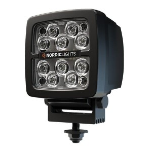 Lampa robocza LED, kwadratowa, 42W 400lm 12/24V niebieska, przykręcana z wtyczką Deutsch 2-pin, świato skupione, 10 LED Scorpius 400 Blue Nordic Lights