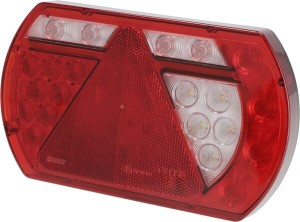 Lampa tylna zespolona LED, prawa SMART, 12V 236x140x24.3 mm Bayonet 5-pin Kramp