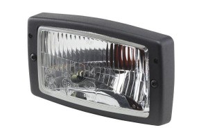 Reflektor halogenowy, prostokątny 12/24V przezroczysty przykręcany 182x88x102 mm Hella