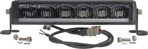 Lampa robocza długa LED, 72W, 3900lm, prostokątna, 12/48V białe, 306x90x57 mm z wtyczką Deutsch 3-pin, światło do jazdy dziennej/światło drogowe Kramp