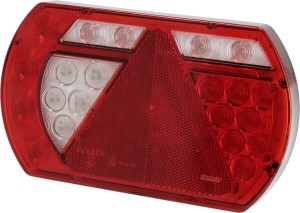Lampa tylna zespolona LED, lewa SMART, 12V 236x140x24.3 mm Bayonet 5-pin Kramp