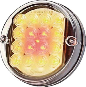 Lampa tylna zespolona LED, okrągła, ? 115 mm 12/24V 5-pinowa Kramp