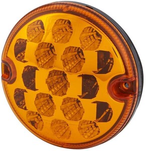 Lampa kierunkowskazu LED, okrągła 10/30V przykręcana ? 95 mm 17 LED Hella ValueFit