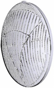 Klosz lampy, lewy/prawy przezroczysty okrągły ?105 mm Hella