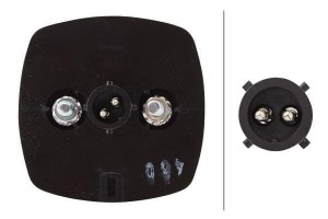 Lampa obrysowa 5W kwadratowa 12V przezroczysta przykręcana Hella
