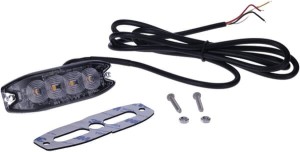 Lampa ostrzegawcza, bursztynowa 4 LED