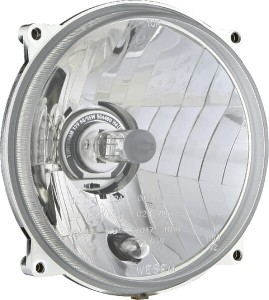 Reflektor przedni halogenowy, okrągły 12/24V H4, R2, W5W ? 139/131x75 mm Kramp