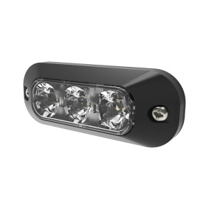 Lampa ostrzegawcza 3 LED 12/24V czerwona