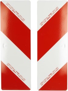 Tablica ostrzegawcza, 423x141 mm biało/czerwona kpl.