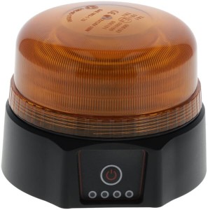 Lampa błyskowa LED, ładowalna, zdalne sterowania, 19W pomarańczowa na magnes ? 114x104 mm