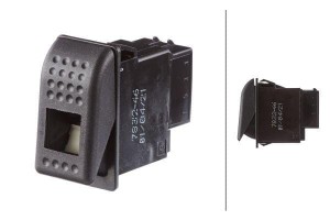 Przełącznik kołyskowy, II+I-0, 7-pin