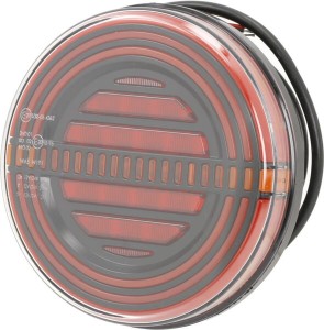 Lampa tylna zespolona LED okrągła, 12V ? 142 mm Kramp