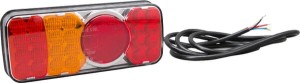 Lampa tylna zespolona LED, lewa, prostokątna, 12/24V Kramp