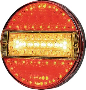 Lampa tylna zespolona LED, okrągła, ? 140 mm 12/24V Kramp