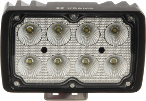 Lampa robocza LED, prostokątna 40W 4000lm 10/30V z wtyczką Deutsch światło rozproszone 8 LED Kramp