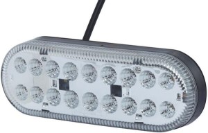 Lampa kierunkowskazu i postoju LED, przednia, prostokątna 12/24V przykręcana 165x31x58 mm Hella ValueFit