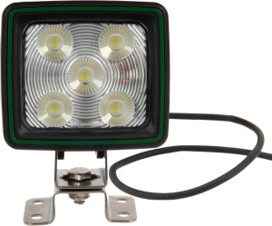 Lampa robocza LED, kwadratowa 60W 5600lm 111x82.5x99 mm z przewodem 3 m światło szerokokątne, 20 LED, Kramp