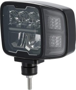 Reflektor LED, prostokątny, 12/24V, 220x197.2x80.5 mm, podgrzewany, światła drogowe/światła mijania, przeciwśniegowy, lewy