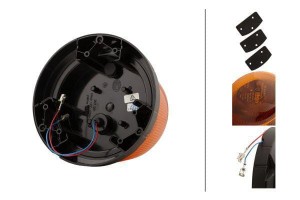Lampa błyskowa LED, 12/24V, przykręcana RotaLED Compact Hella