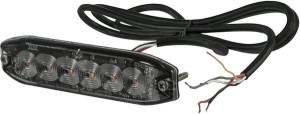 Lampa ostrzegawcza, bursztynowa, 6 LED